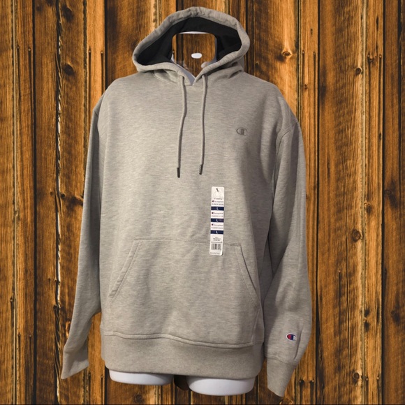 Champion Pullover Fleece Hoodie Grey size Large - Picture 1 of 10